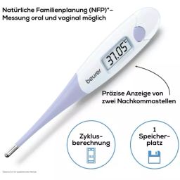 Beurer Digital Display Ovulation Thermometer For Pregnancy or Cycle Tracking, OT 20 image 2
