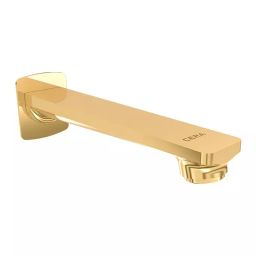 CERA Sylvina Bath Tub Spout Quarter Turn Wall Mount PVD Finish French Gold with Wall Flange, F1021661FG-image-16