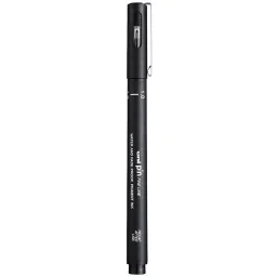 Uni Fineline PIN10 200S Black Ink 1.0 mm Fine Tip Posca Marking Pen (Pack of 12 Pcs)-37