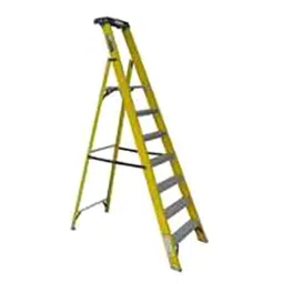 Ladderman LMP-2107 7 Steps FRP Fiber Glass Yellow Platform Safety Ladder-picture-20