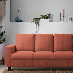 Sleepyhead Bae 3 Seater Sofa Fabric Ember Orange 3 Person Sofa-image-28