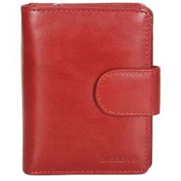 SASSORA Red Solid Rfid Bi-Fold Wallet for Women-35