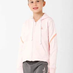 Kate & Oscar Kids Pink Cotton Embroidered Full Sleeves Sweatshirt-image-98