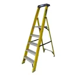 Ladderman LMP-2105 5 Steps FRP Fiber Glass Yellow Platform Safety Ladder-33