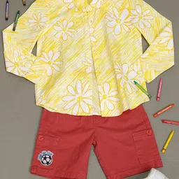 Hoop Boys Opaque Printed Casual Shirt-picture-34