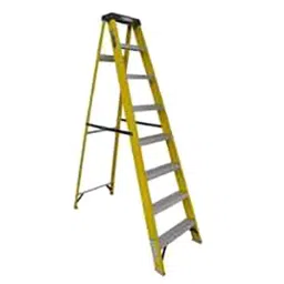 Ladderman LMT-2107 7 Steps FRP Fiber Glass Yellow Platform Safety Ladder-picture-15