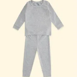 Pantaloons Baby Grey Regular Fit Full Sleeves Thermal Set-picture-41