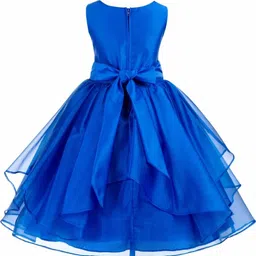 Shahina Fashion Girls Round Neck Applique Maxi Fit & Flare Dress-image-20