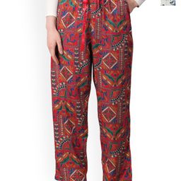 Style Shoes Pack Of 2 Printed Mid-Rise Lounge Pants-image-66
