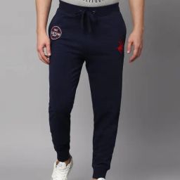 Beverly Hills Polo Club Navy Regular Fit Cotton Joggers-image-4