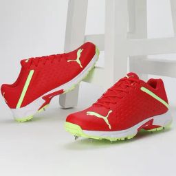 Puma Men's Spike 22.2 Red Cricket Shoes-image-17