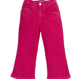 YK Girls Flared Low-Rise Stretchable Jeans-image-5