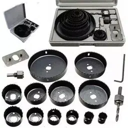 FLAMINGO ENTERPRISE Wood Hole Saw Cutting Set Kit Specialty Woodworking Bits Set, FM-212 (Set of 16 Pcs)-image-65