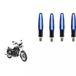 Cartronics Pencil Type Blue LED Indicator  for Royal Enfield Thunderbird 500(Pack of 4 Pcs)-25