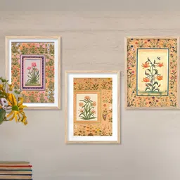 walllane Floral Wall Art With Frame Home Decor Wall Painting For Living Room Office Bedroom-picture-46