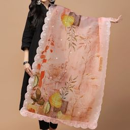 Kaizen TEXO FAB Printed Organza Dupatta image 1