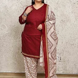Roly Poly Floral Printed Straight Kurti With Salwar & Dupatta-picture-14