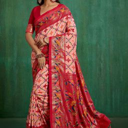 TIRA Geometric Printed Ready to Wear Saree-image-12