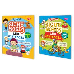 Set of 2 My Sight Words and Sentences of Level 1 and Level  2  a Sight Words and Sentences Mastermind Book Combo - English-5
