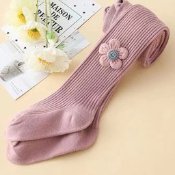 SYGA Tights For Girls Soft Cotton Infant Leggings Toddler Flower Stockings Pants, Suitable For All Seasons Pink-(1-2 years) S-image-67