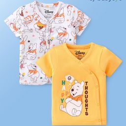 Babyoye Disney Cotton Half Sleeves Jhablas With Winnie the Pooh Print Pack of 2 - Multicolour-picture-22