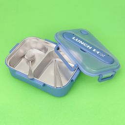 KIDLINGSS Double Compartment Detachable Insulated Lunch Box - Blue-picture-14