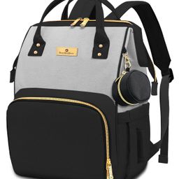 StarAndDaisyMothers/Mom with Compartments, Insulated Bottle Pockets, Waterproof, 30L - Black Grey-17