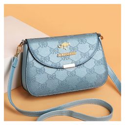 SYGA Women's Pu Leather Material With Cross-Border Pattern, Sling Bag (Blue)-11