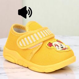 Lil Lollipop Dog Patch Detailed Musical Shoes - Mustard-image-86