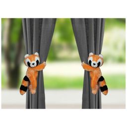Tickles 2 Pcs Raccoon Soft Stuffed Plush Animal Hanging Toy For Kids Boys & Girls Home Decoration (Size: 30 cm Color: Brown)-image-22