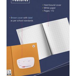 target publication pvt ltd Target Publications Medium Square Maths Notebooks Pack of 15 -  172 Pages Each image 2