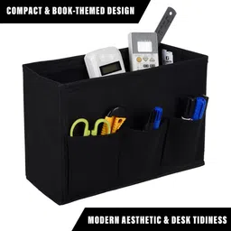 Kuber Industries Black Regular Desk Organiser image 2