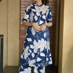 KALINI Women Floral Printed Regular Kurta with Palazzos-34