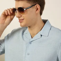 Mast & Harbour Men Premium Self Design Casual Shirt-image-11