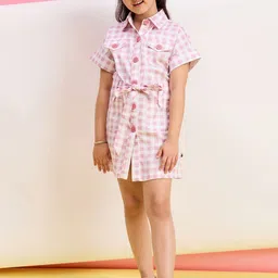 Stylo Bug Checked Shirt Dress-image-62