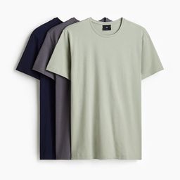 H&M 3-Pack Slim Fit T-shirts-image-62