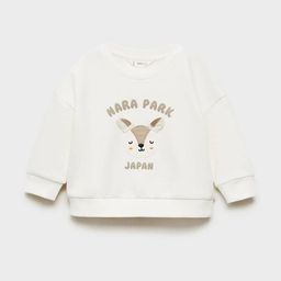 Mango Kids Girls Embroidered Pure Cotton Sweatshirt-picture-3