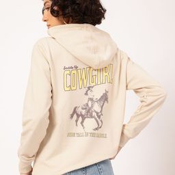 DressBerry Cowgirl Dreams Printed Hooded Drop-Shoulder Sweatshirt-14