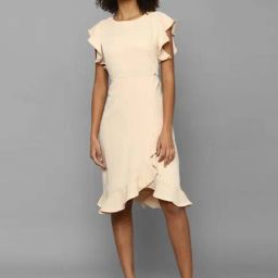 Allen Solly Beige Shift Dress-image-21