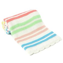 MiArcus Farm Friends Stripes Multicolor Cotton Single Blankets-image-57