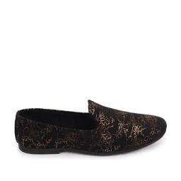 Fausto Men's Black Casual Loafers-image-100