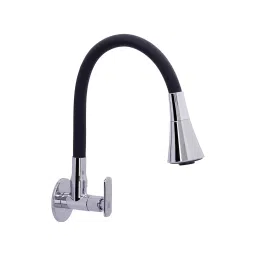 MTC Classic Dual Flow Flexible Sink Cock Silver And Black Brass, CSINKMTC1-picture-31