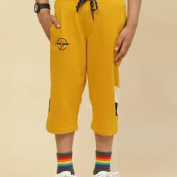 Monte Carlo Kids Mustard Solid Trousers-image-19