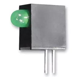KINGBRIGHT Housing LED W/1 LED Green, L-710A8EW/1GD (Pack of 5)-32