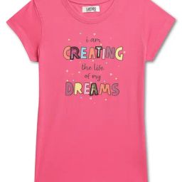 Cantabil Kids Pink Printed T-Shirt-image-43