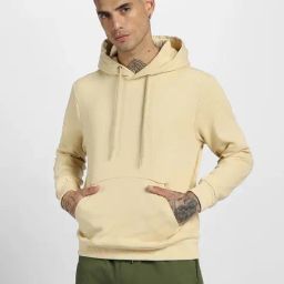 Veirdo Beige Regular Fit Hooded Sweatshirt-image-87