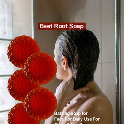 GROOVY Set Of 5 Deep Cleansing Beetroot Bathing Soap - 100 g Each image 2