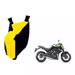 Auto Pearl Waterproof Two Wheeler Cover For Kawasaki ER 6N (Yellow & Blue)-image-74