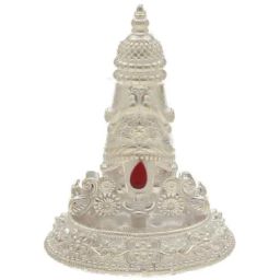 Sri Jagdamba Pearls 800 Silver Balaji Mukut - 23 gm-29