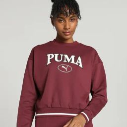 Puma Maroon Cotton Printed Sports Sweatshirt-image-70